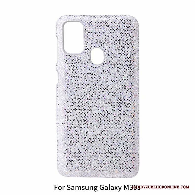 Samsung Galaxy M30s Personlighet Kreativa Stjärna Fodral Skal Telefon Vit Skydd