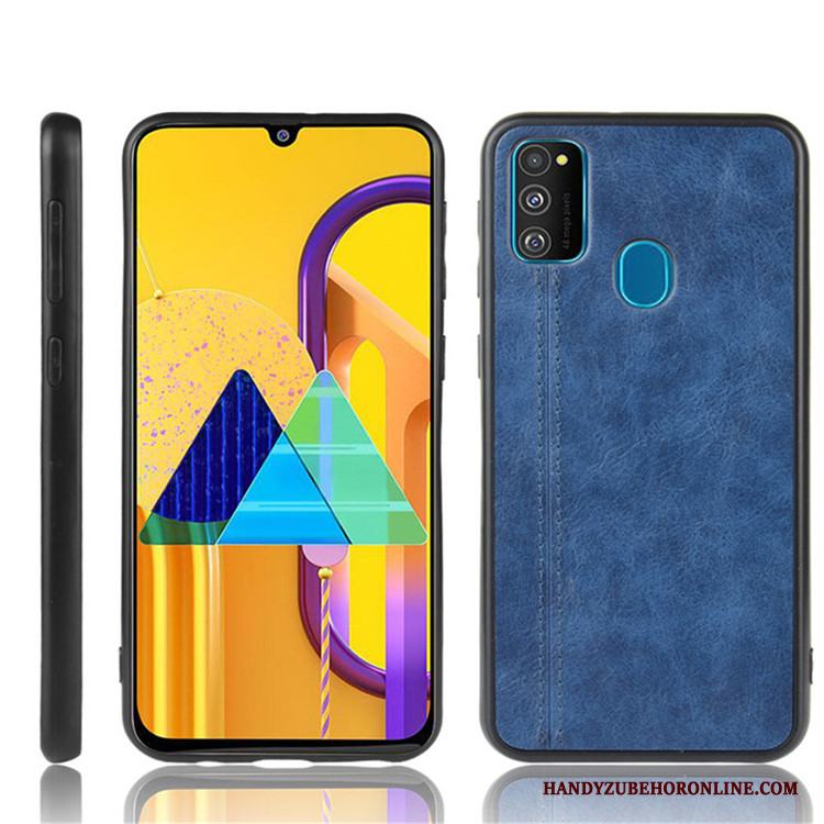 Samsung Galaxy M30s Skal Hård Skydd Trend Svart Telefon Fodral