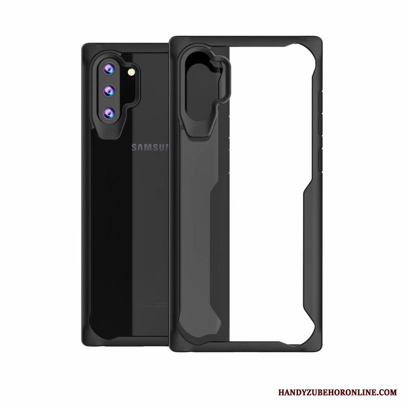 Samsung Galaxy Note 10+ Fallskydd Stjärna Skal Telefon Fodral Röd