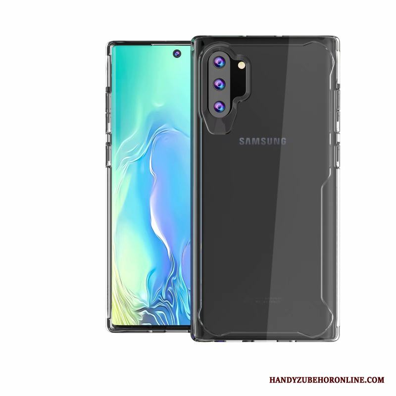 Samsung Galaxy Note 10+ Fallskydd Stjärna Skal Telefon Fodral Röd