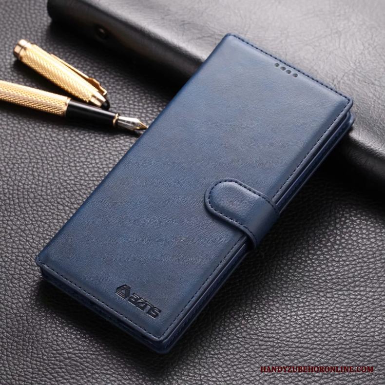 Samsung Galaxy Note 10 Läderfodral Fallskydd Kort Mjuk Clamshell Skal Telefon All Inclusive