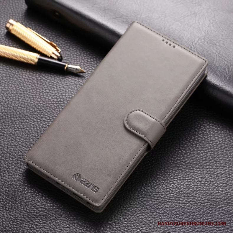 Samsung Galaxy Note 10 Läderfodral Fallskydd Kort Mjuk Clamshell Skal Telefon All Inclusive