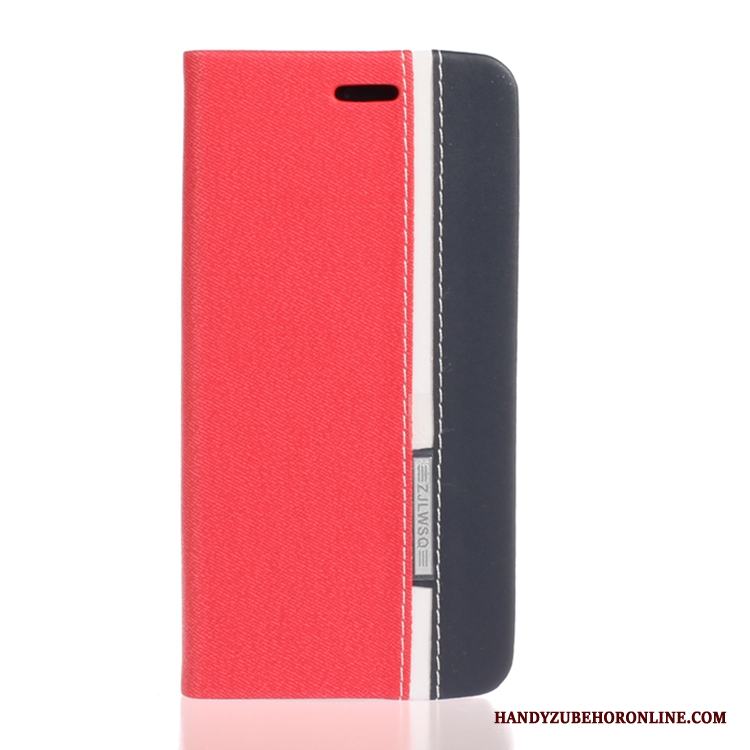 Samsung Galaxy Note 10+ Mjuk Stjärna Skydd Läderfodral Röd Skal Mobil Telefon
