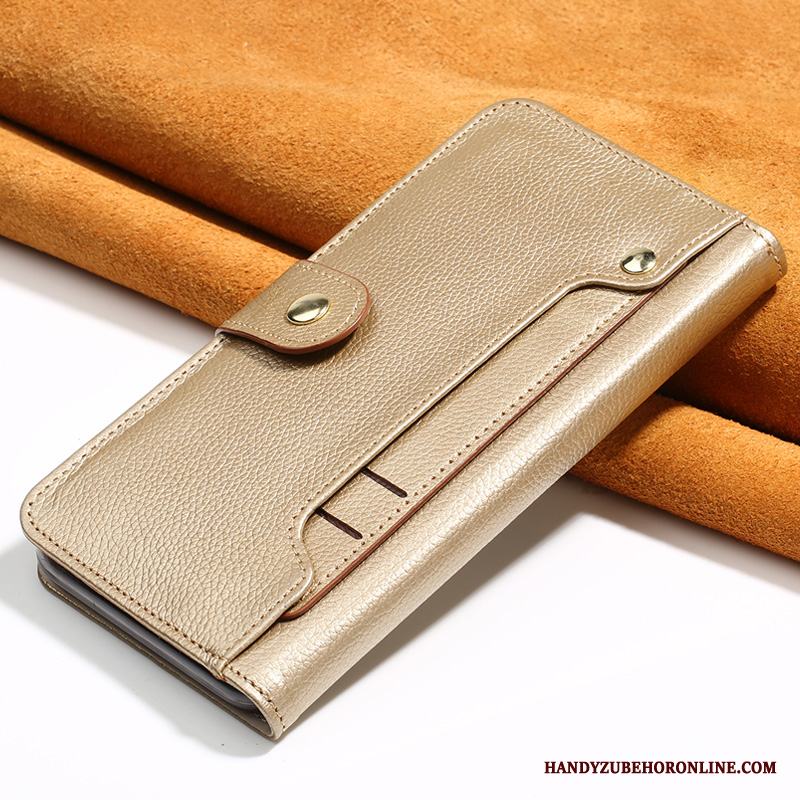 Samsung Galaxy Note 10 Skal Rosa Kort Plånbok Skydd Äkta Läder Fodral Läderfodral