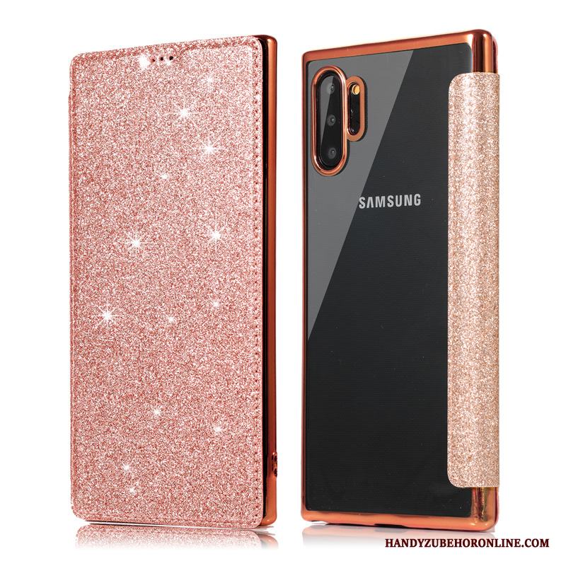 Samsung Galaxy Note 10+ Skal Svart Fodral Mobil Telefon Stjärna