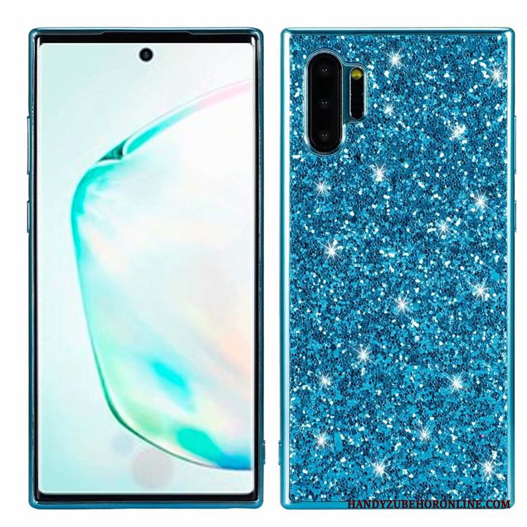 Samsung Galaxy Note 10+ Skal Telefon Fallskydd Pulver Fodral Blå Stjärna Kreativa