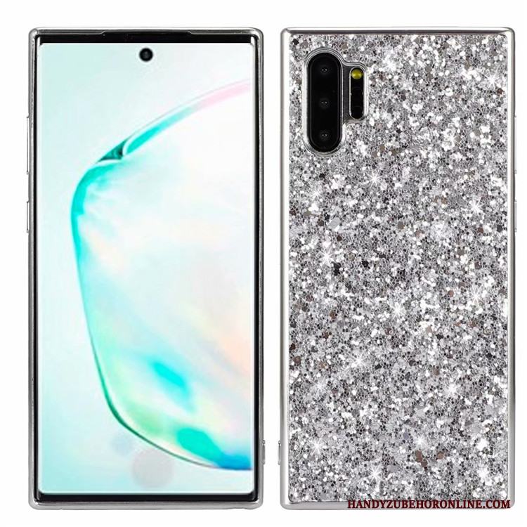 Samsung Galaxy Note 10+ Skal Telefon Fallskydd Pulver Fodral Blå Stjärna Kreativa