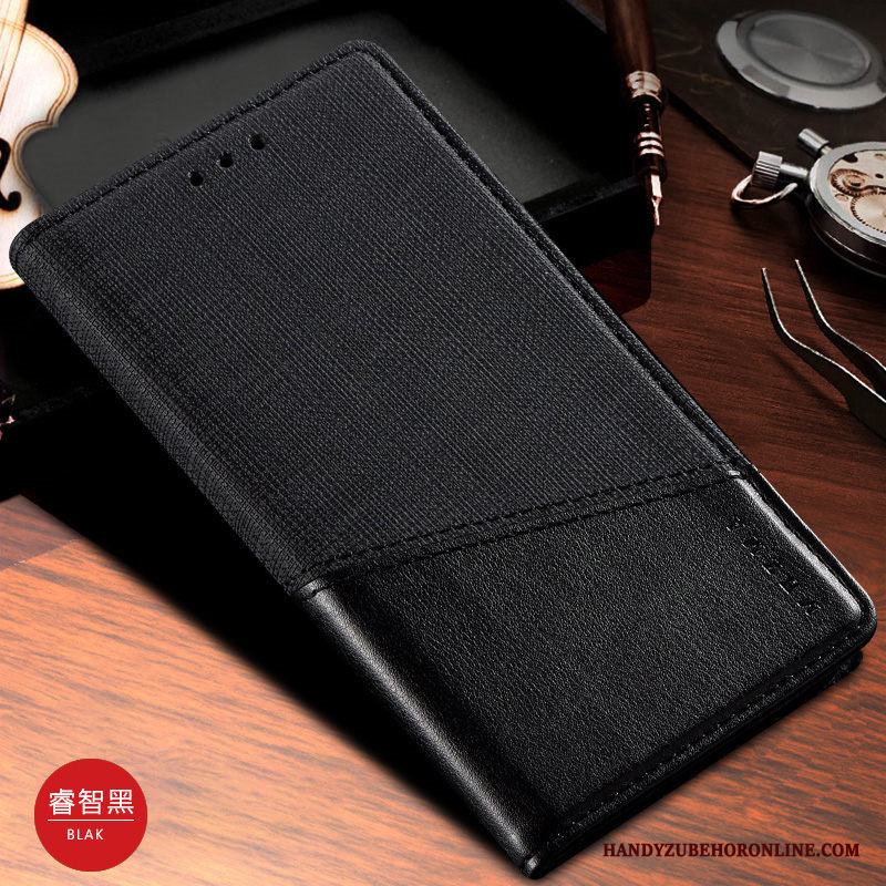 Samsung Galaxy Note 10 Skydd Fodral Duk Skal Telefon Stjärna Svart Läderfodral