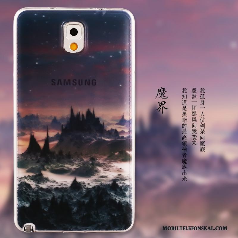 Samsung Galaxy Note 3 Fodral Skal Stjärna Silikon Telefon Grön