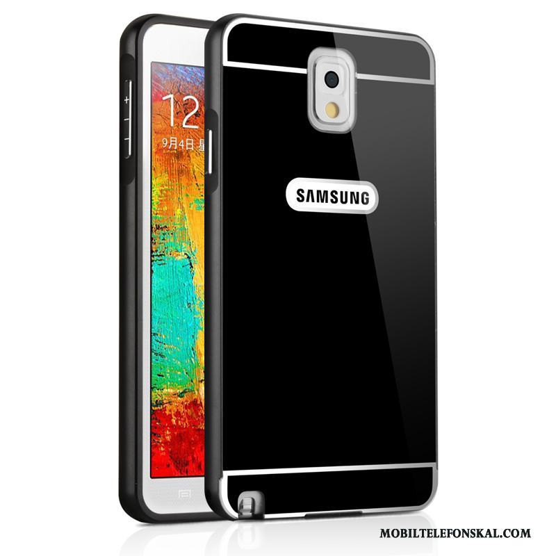 Samsung Galaxy Note 3 Fodral Skydd Skal Telefon Ny Bakre Omslag Silver Metall