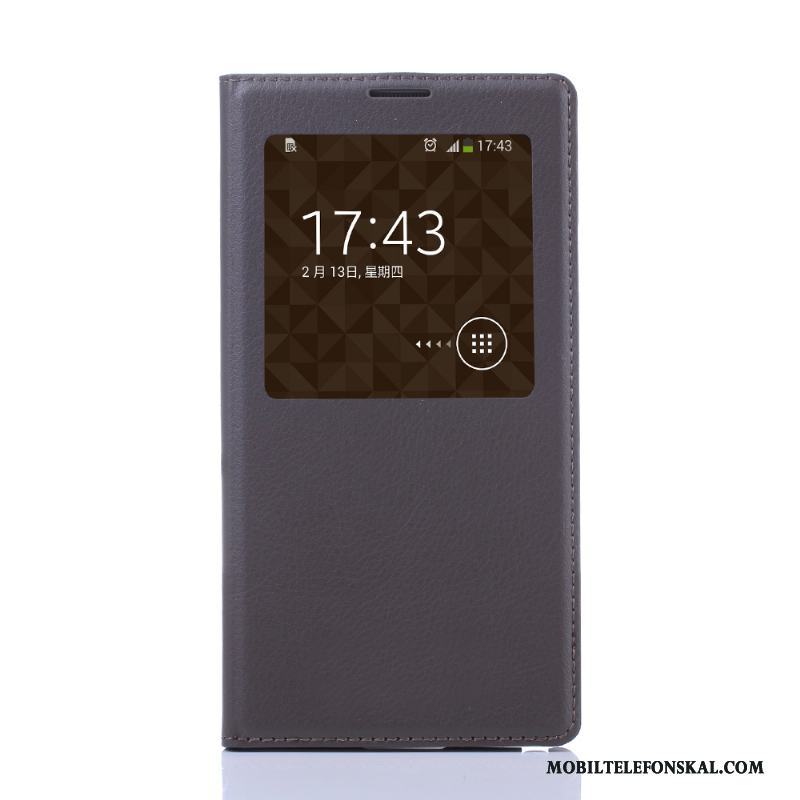 Samsung Galaxy Note 3 Läderfodral Skydd Vit Skal Telefon Mobil Telefon Stjärna Täcka