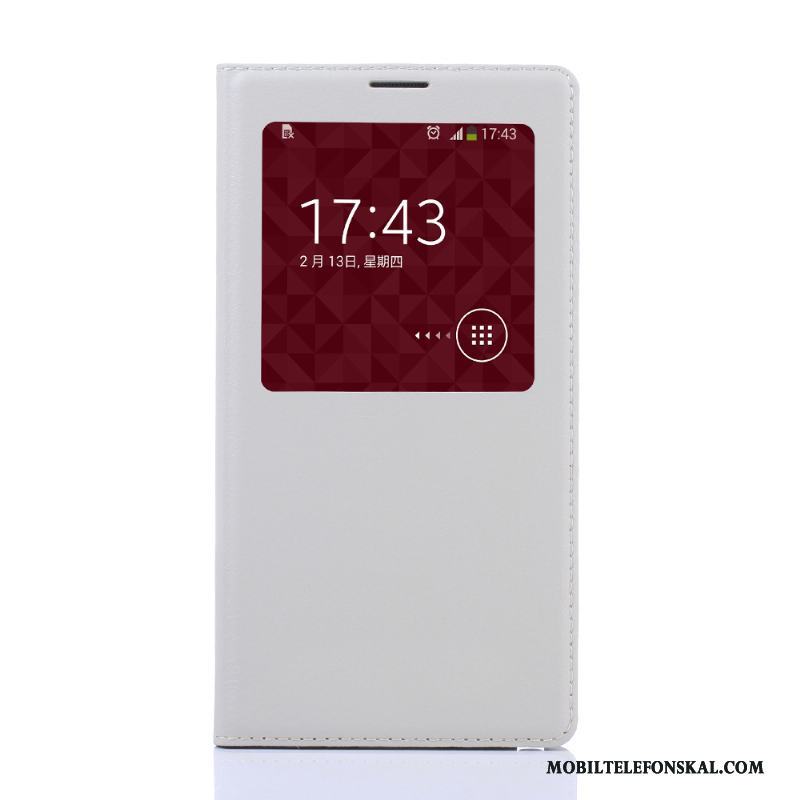 Samsung Galaxy Note 3 Läderfodral Skydd Vit Skal Telefon Mobil Telefon Stjärna Täcka