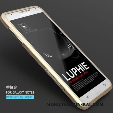 Samsung Galaxy Note 3 Purpur Metall Skydd Skal Telefon Fodral Stjärna Frame