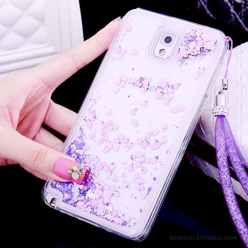 Samsung Galaxy Note 3 Silikon Skal Telefon Vacker Kvicksand Fodral Stjärna Skydd