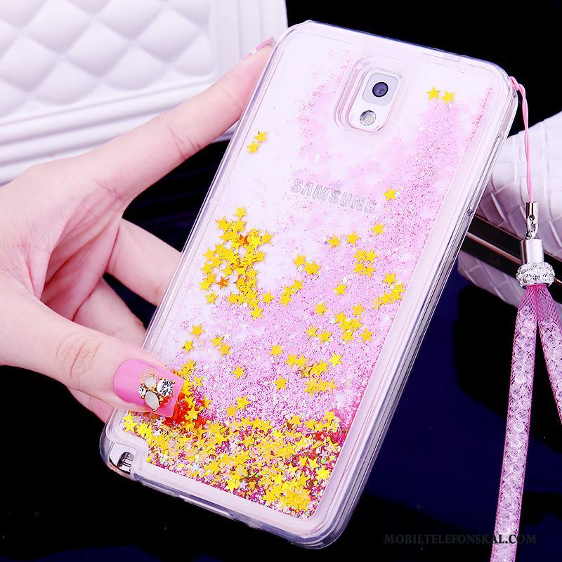 Samsung Galaxy Note 3 Silikon Skal Telefon Vacker Kvicksand Fodral Stjärna Skydd