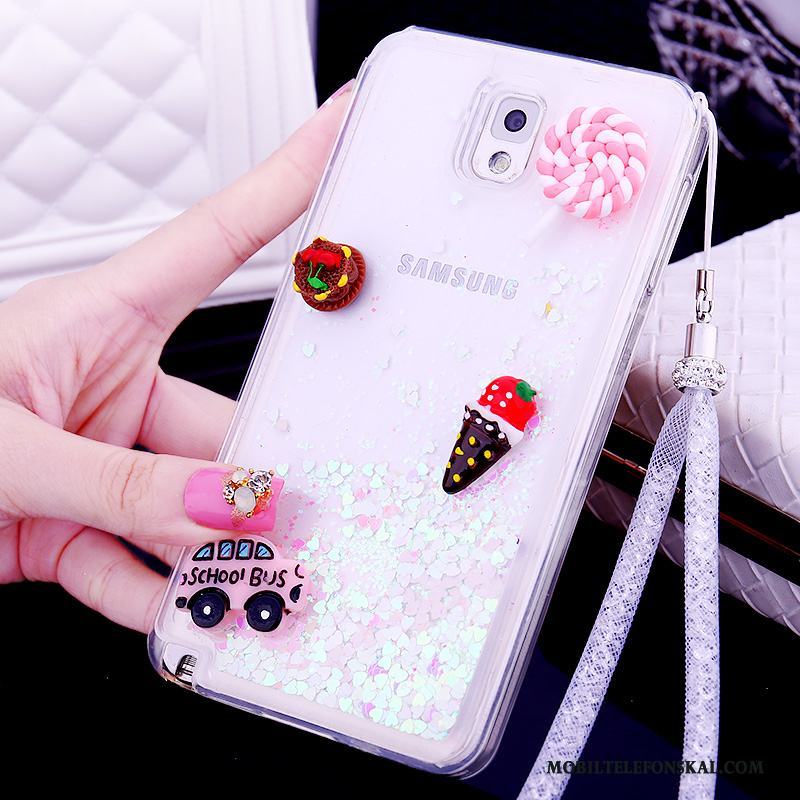 Samsung Galaxy Note 3 Silikon Skal Telefon Vacker Kvicksand Fodral Stjärna Skydd