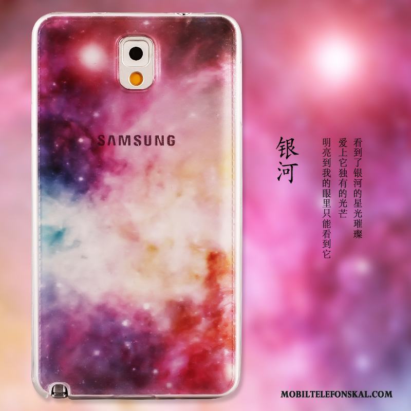 Samsung Galaxy Note 3 Slim Mjuk Stjärna Silikon Skal Skydd Målade