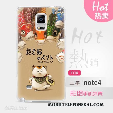 Samsung Galaxy Note 4 Fodral Färg Skal Telefon Stjärna Skydd Mobil Telefon
