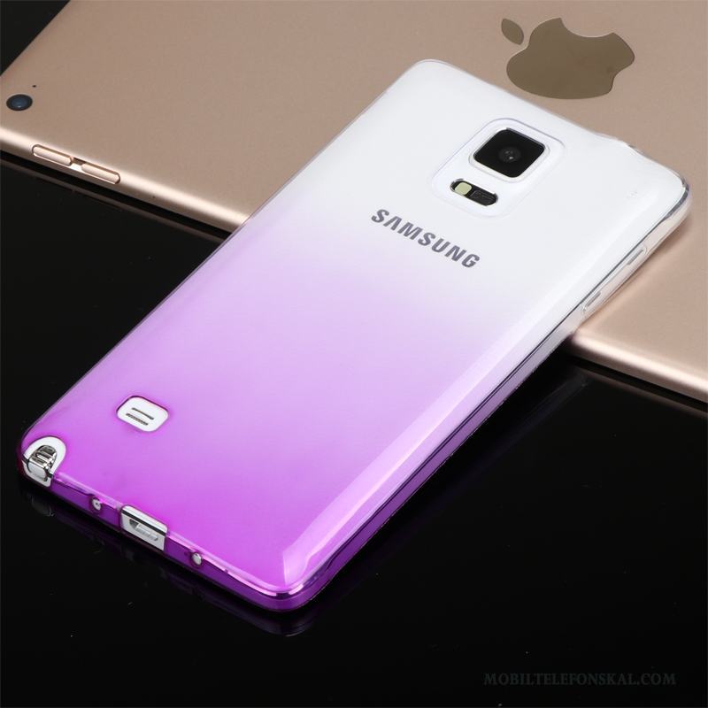 Samsung Galaxy Note 4 Fodral Lätt Och Tunt Stjärna Skydd Rosa Transparent Skal