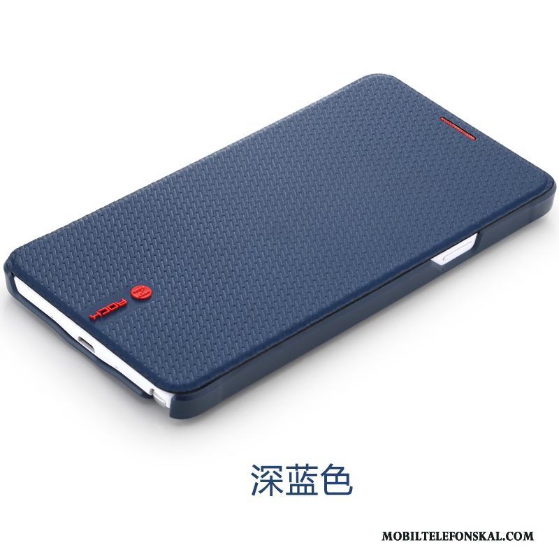 Samsung Galaxy Note 4 Fodral Stjärna Läderfodral Fallskydd Mobil Telefon Svart Skal Telefon