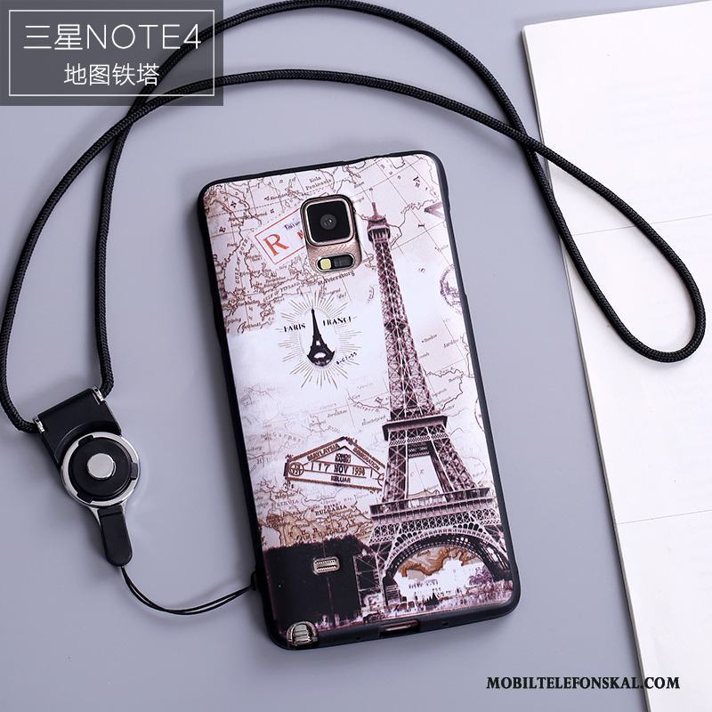 Samsung Galaxy Note 4 Personlighet Skal Telefon Fodral Tecknat Silikon Skydd Fallskydd