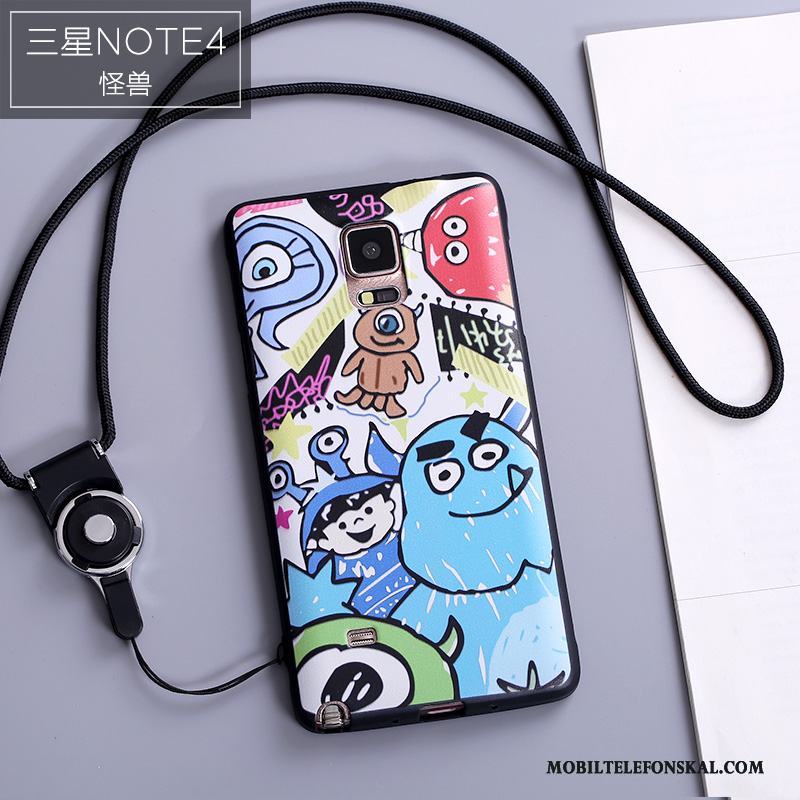 Samsung Galaxy Note 4 Personlighet Skal Telefon Fodral Tecknat Silikon Skydd Fallskydd