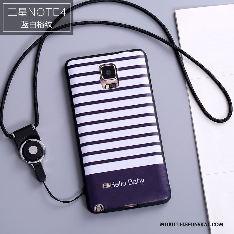 Samsung Galaxy Note 4 Personlighet Skal Telefon Fodral Tecknat Silikon Skydd Fallskydd