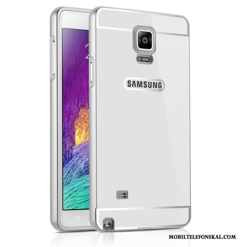 Samsung Galaxy Note 4 Rosa Fallskydd Skal Telefon Fodral Stjärna Metall Spegel