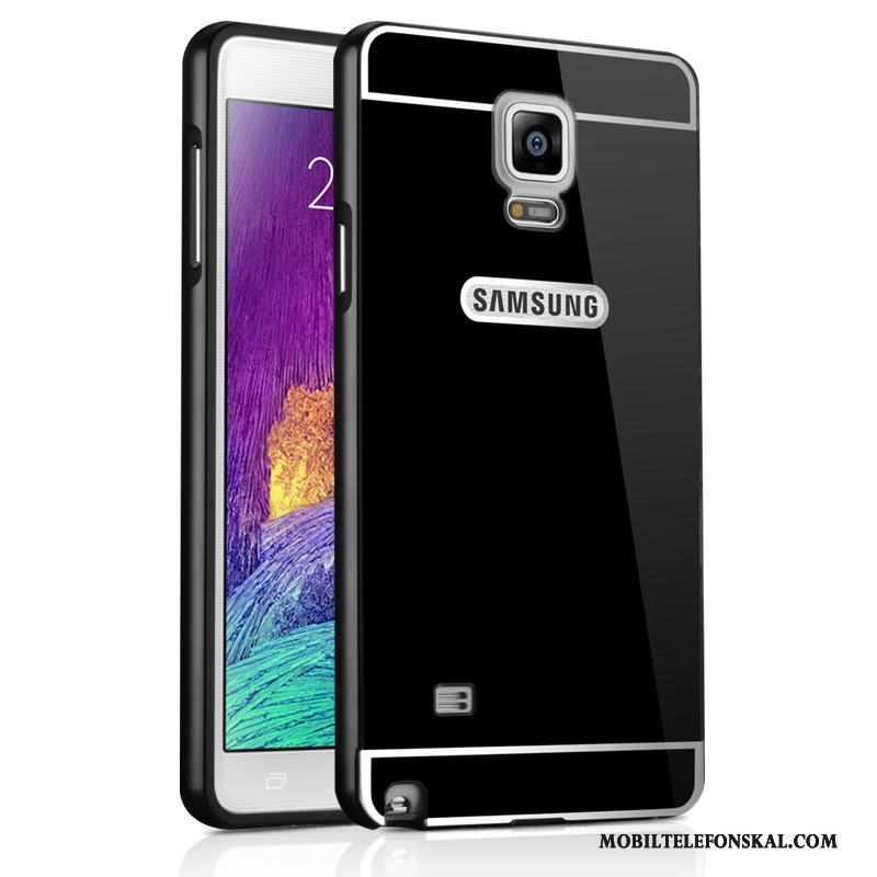 Samsung Galaxy Note 4 Rosa Fallskydd Skal Telefon Fodral Stjärna Metall Spegel