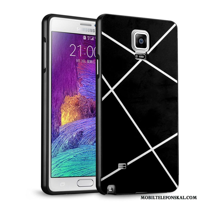 Samsung Galaxy Note 4 Rosa Fallskydd Skal Telefon Fodral Stjärna Metall Spegel