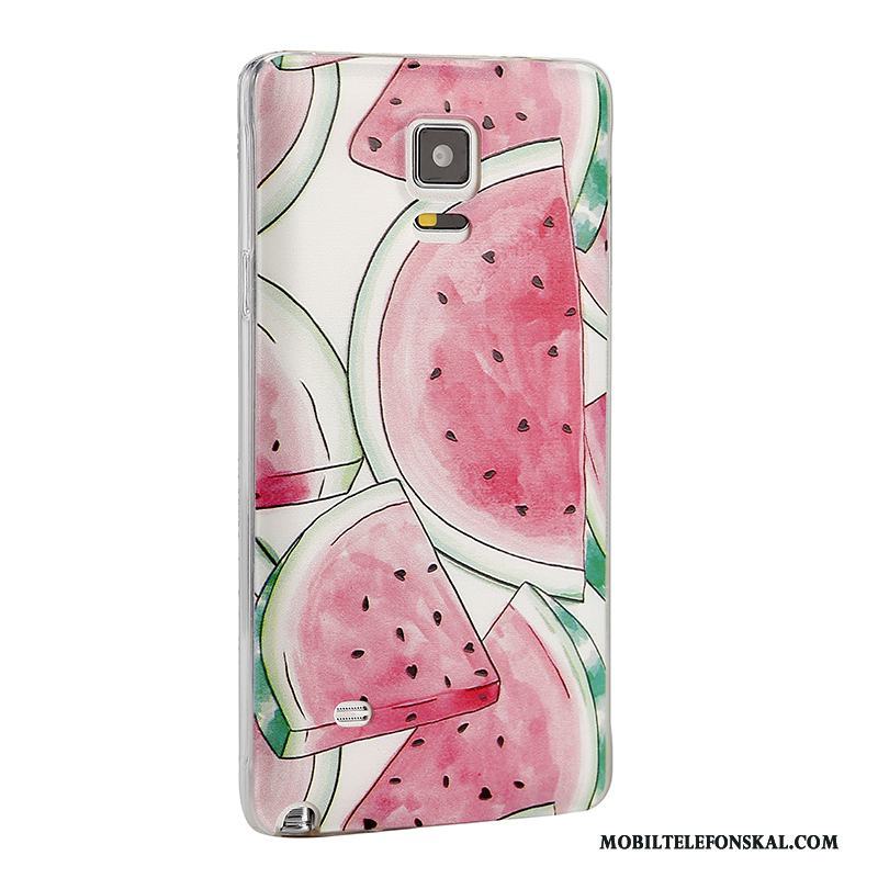 Samsung Galaxy Note 4 Silikon Mobil Telefon Stjärna Skal Telefon Fodral Skydd Rosa