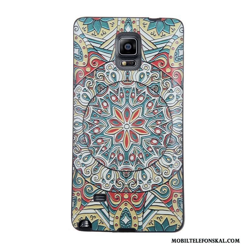 Samsung Galaxy Note 4 Skal Härdning Fodral Tecknat Stjärna Lättnad Skärmskydd Film Mjuk