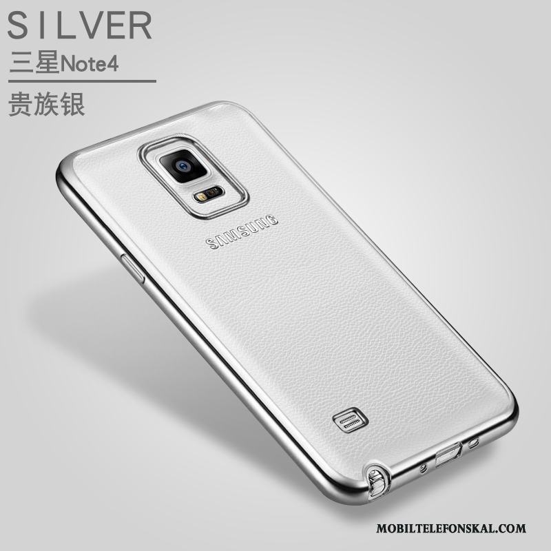 Samsung Galaxy Note 4 Skal Rosa Stjärna Skydd Transparent Telefon Fodral