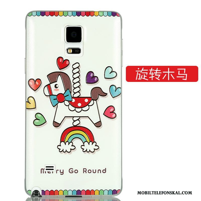 Samsung Galaxy Note 4 Skal Telefon Lättnad Tecknat Kreativa Skydd Stjärna Nubuck