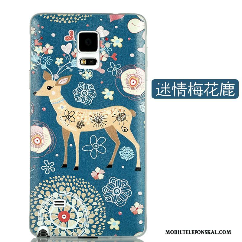 Samsung Galaxy Note 4 Skal Telefon Lättnad Tecknat Kreativa Skydd Stjärna Nubuck