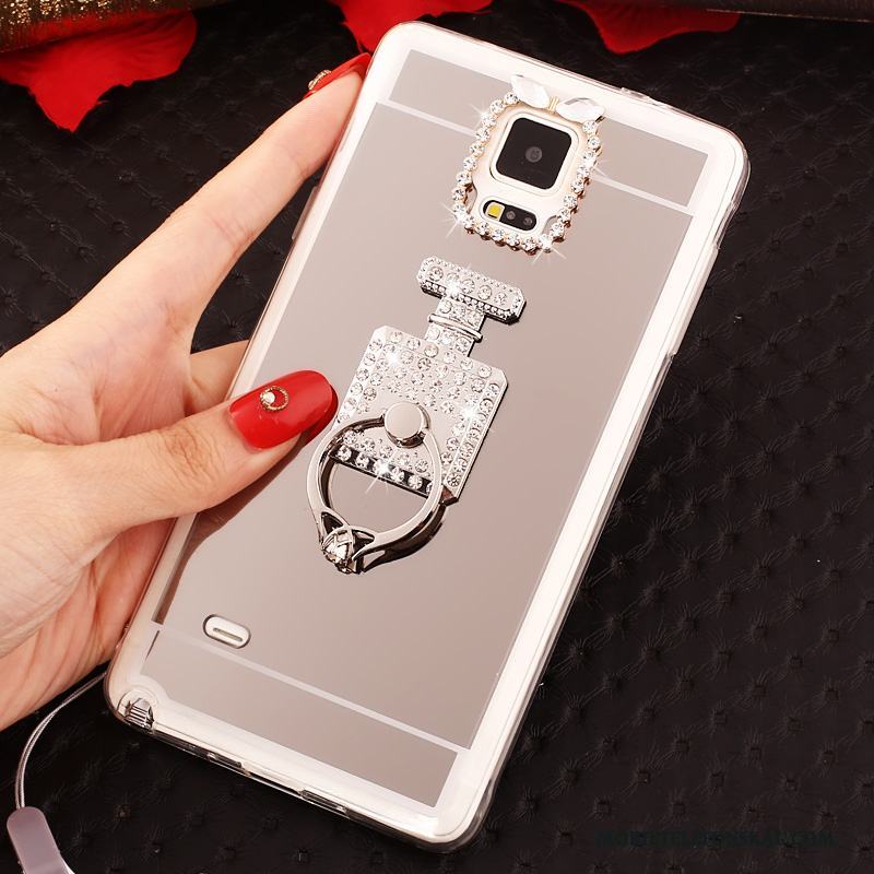 Samsung Galaxy Note 4 Skydd Mobil Telefon Fodral Stjärna Hängsmycken Skal Silver