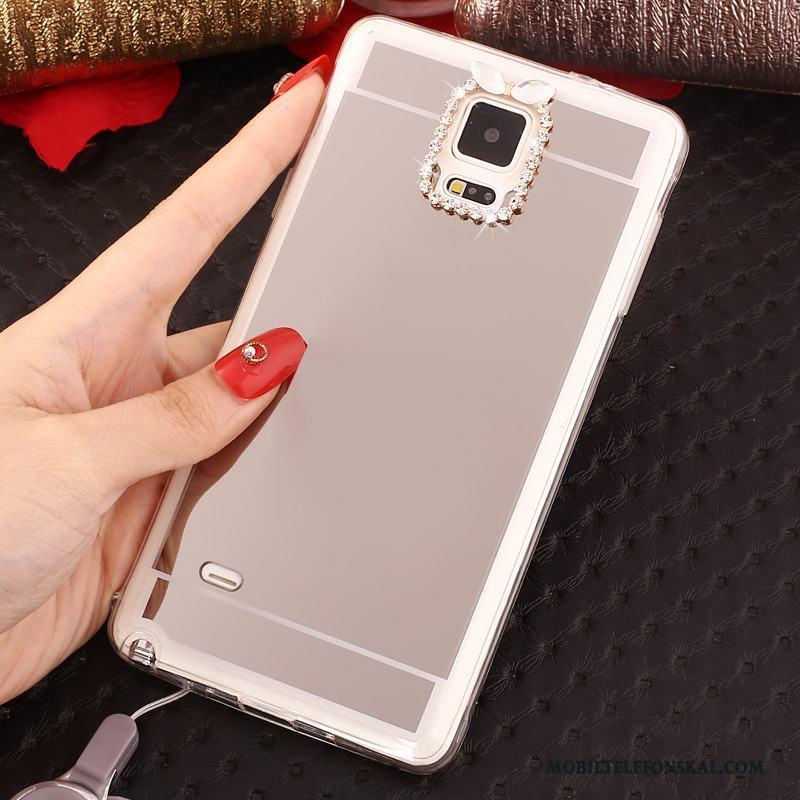 Samsung Galaxy Note 4 Skydd Mobil Telefon Fodral Stjärna Hängsmycken Skal Silver