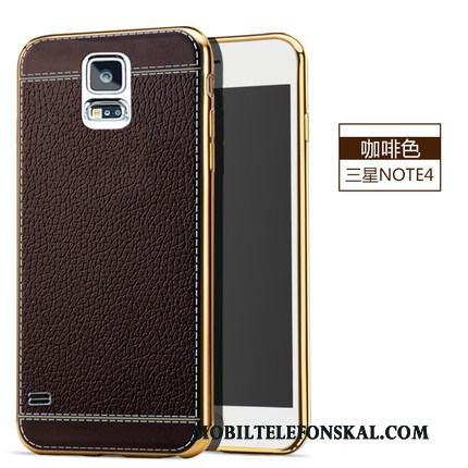 Samsung Galaxy Note 4 Skydd Mobil Telefon Skal Telefon Silikon Stjärna Svart Fallskydd