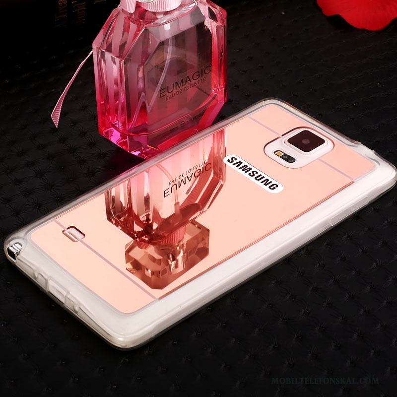 Samsung Galaxy Note 4 Spegel Skydd Mjuk Stjärna Skal Silikon Transparent