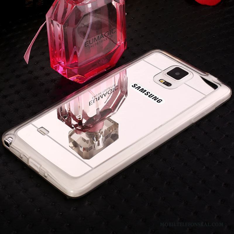 Samsung Galaxy Note 4 Spegel Skydd Mjuk Stjärna Skal Silikon Transparent