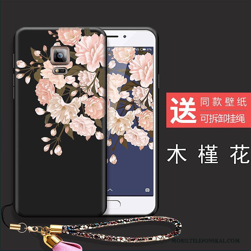 Samsung Galaxy Note 4 Stjärna Mjuk Skal Telefon Fallskydd All Inclusive Kreativa Blommor