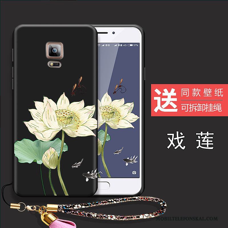 Samsung Galaxy Note 4 Stjärna Mjuk Skal Telefon Fallskydd All Inclusive Kreativa Blommor