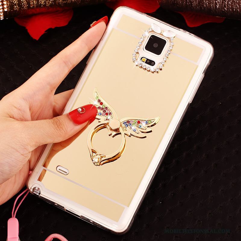 Samsung Galaxy Note 4 Stjärna Skydd Mjuk Skal Telefon Ring Fodral