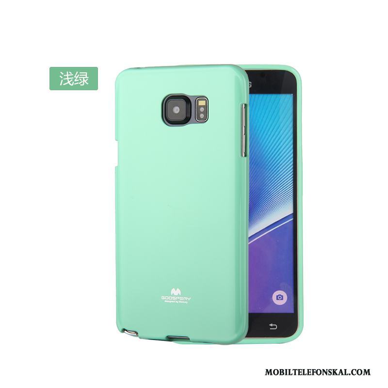 Samsung Galaxy Note 5 All Inclusive Silikon Mjuk Stjärna Fodral Mörkgrön Skal Telefon