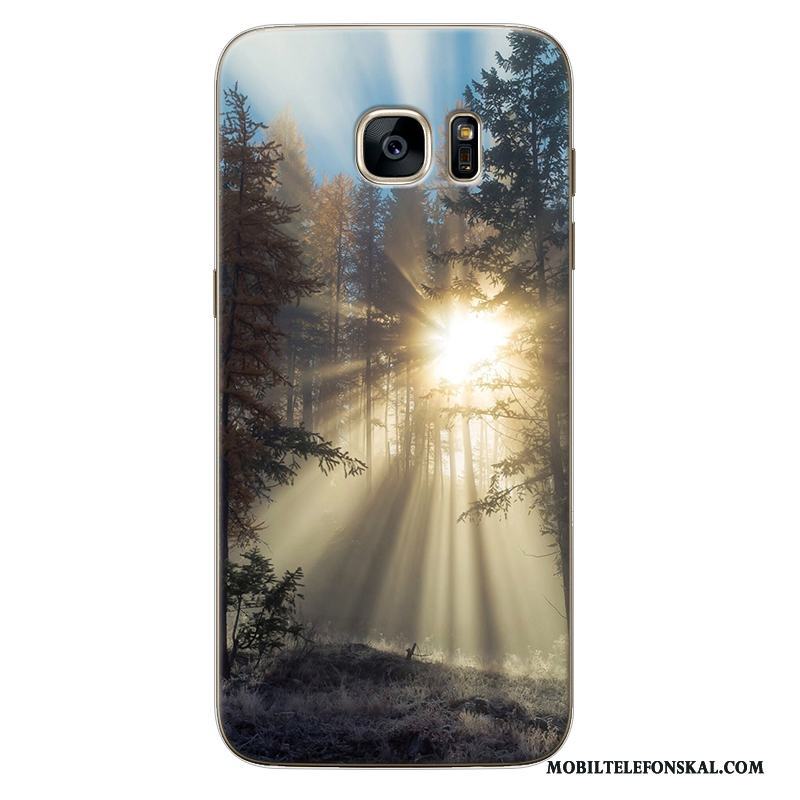 Samsung Galaxy Note 5 Anpassa Silikon Fodral Kreativa Gul All Inclusive Skal Telefon