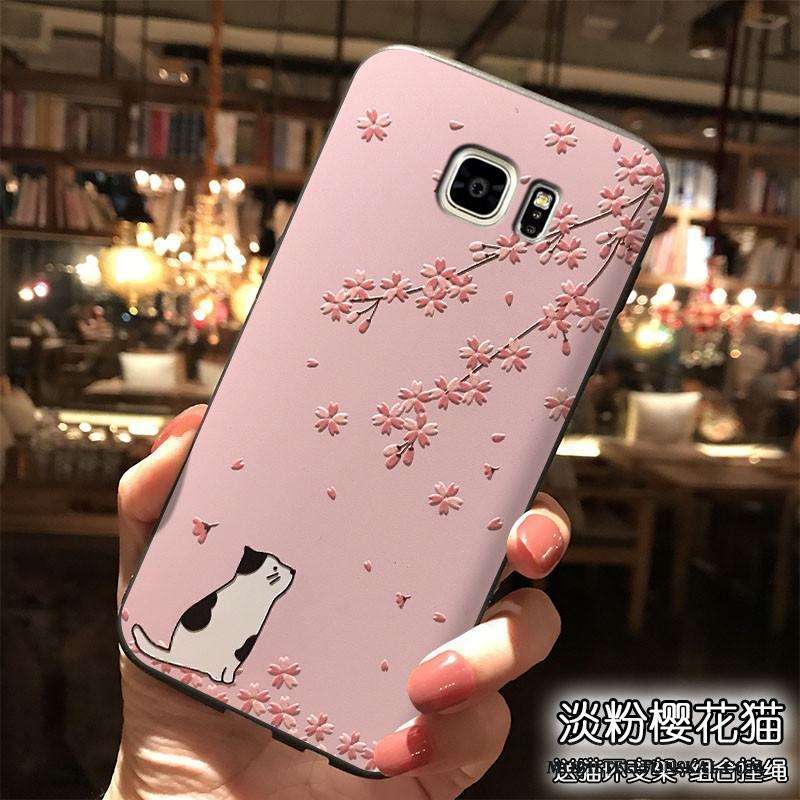 Samsung Galaxy Note 5 Blommor Personlighet Hängsmycken All Inclusive Vacker Skal Telefon Rosa