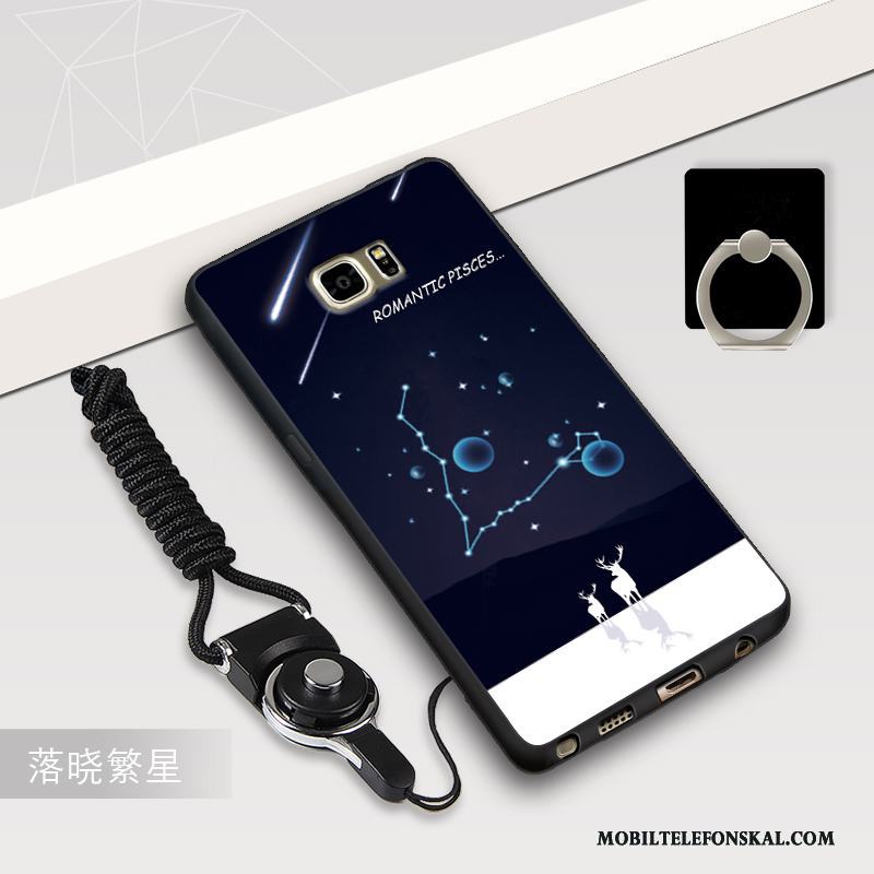 Samsung Galaxy Note 5 Blå Fodral Skydd Mjuk Stjärna Skal Telefon Mobil Telefon