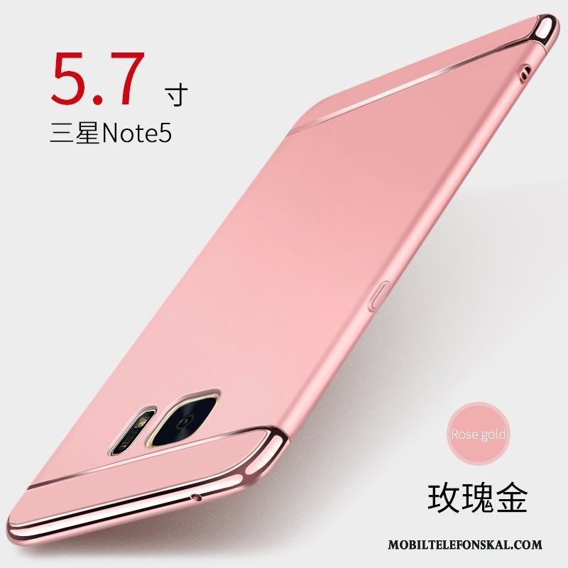 Samsung Galaxy Note 5 Fallskydd Fodral Personlighet Stjärna Rosa Guld Bakre Omslag Skal Telefon