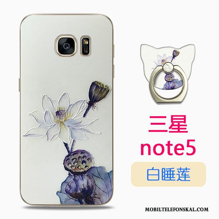 Samsung Galaxy Note 5 Fodral Fallskydd Skal Silikon Telefon Transparent Tecknat