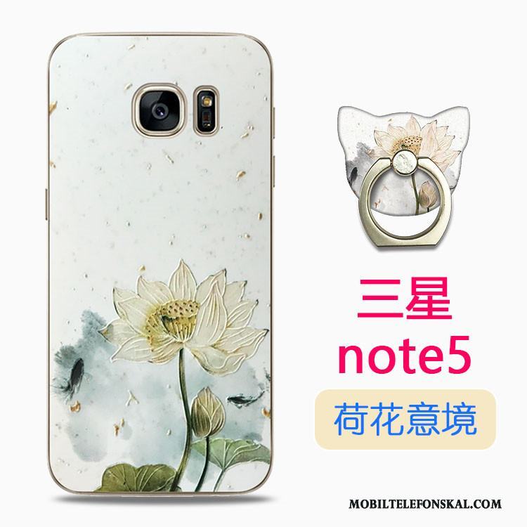 Samsung Galaxy Note 5 Fodral Fallskydd Skal Silikon Telefon Transparent Tecknat